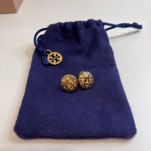 Tory Burch gold circle earrings